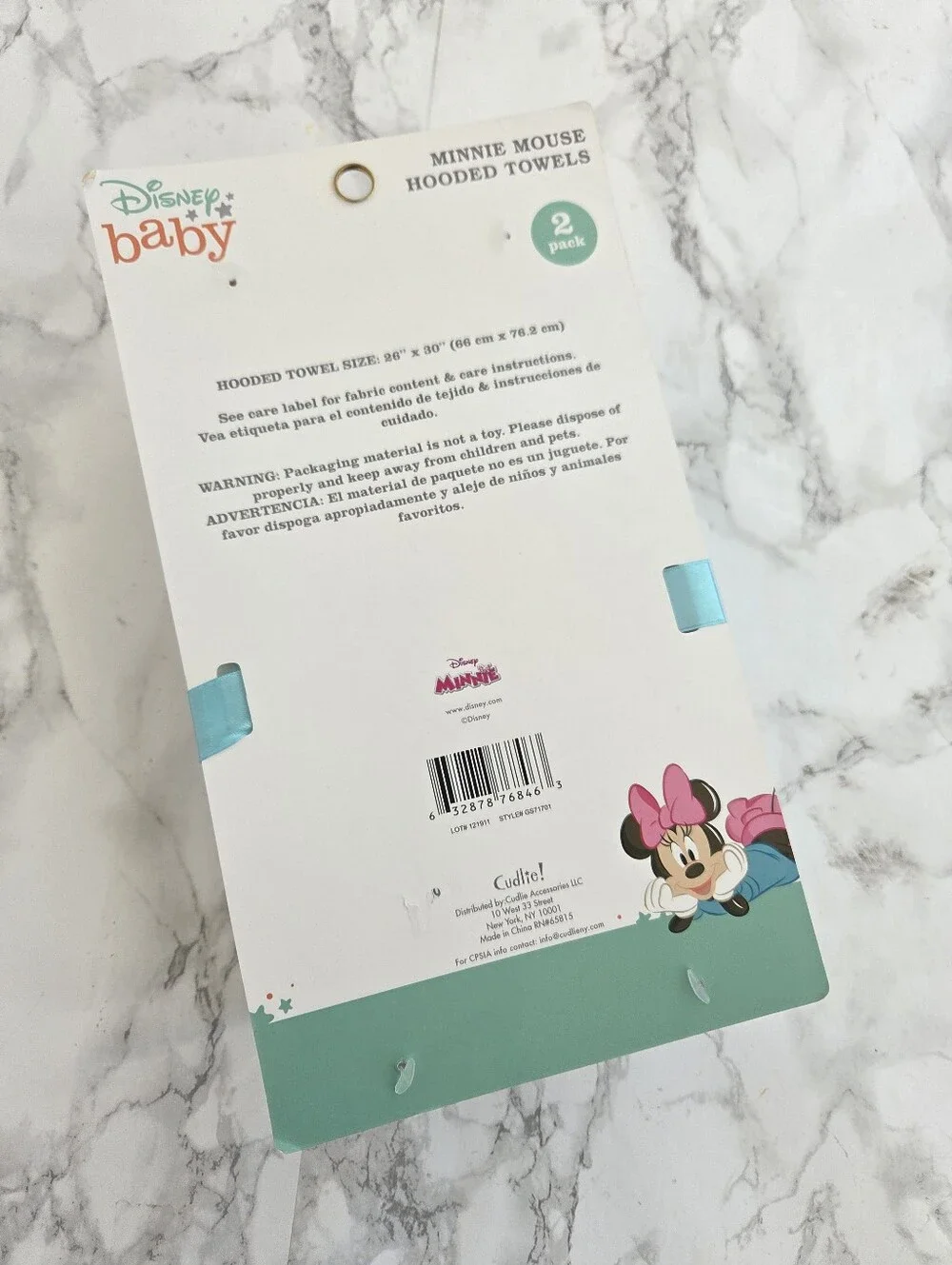 Disney Minnie baby towels